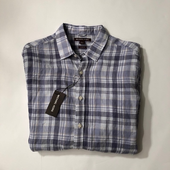 🆕Michael Kors Mens Button Down Shirt Size Large - Picture 1 of 7